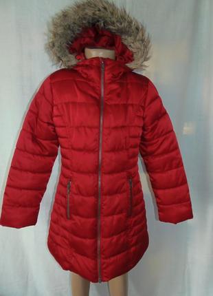 Зимова куртка,пальто на 8 років1 фото