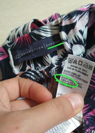 Фірмова натуральна лляна спідниця міді 100% льон супер якість!!! marks & spencer2 фото