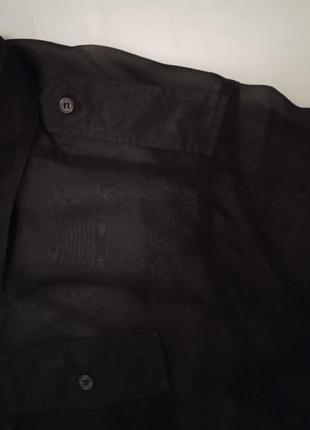 Прозрачная черная рубашка2 фото