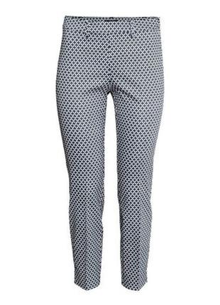Модные штаны брюки чиносы в геометричный принт h&m р.44-46  (10/42)1 фото