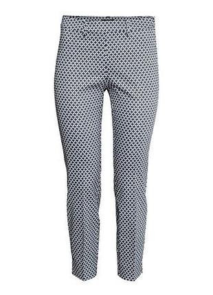 Модные штаны брюки чиносы в геометричный принт h&m р.44-46  (10/42)