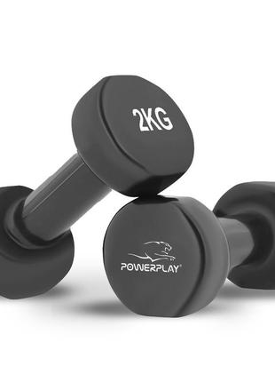 Набір гантелей в кейсі 9 кг. powerplay 4121 fitness dumbells (2шт.*1кг. 2шт.*1,5кг. 2шт.*2кг.)7 фото