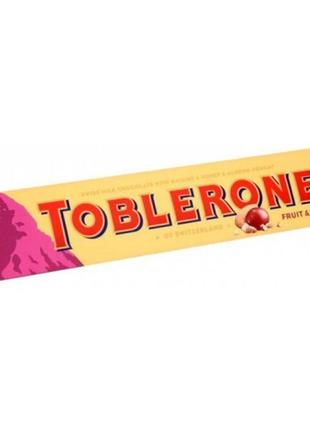 Шоколад toblerone fruit&nut 100г