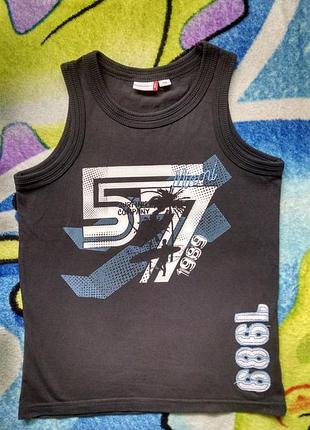 Сіра майка для хлопчика 7-8 років