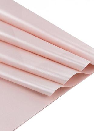 Папер тіш'ю перловий рожевий 70 см х 50 см (упаковка 20 шт.)3 фото