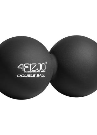 Масажний м'яч подвійний 4fizjo lacrosse double ball 6.5 x 13.5 см 4fj1226 black
