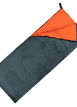 Спальний мішок (спальник) ковдра sportvida sv-cc0061 +2 ...+ 21°c r navy green/orange