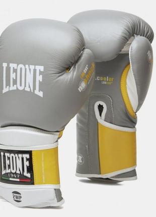 Боксерские перчатки leone tecnico grey 12 ун.