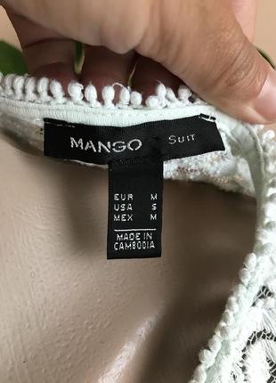 Фирменная кружевная блуза от mango s, m8 фото