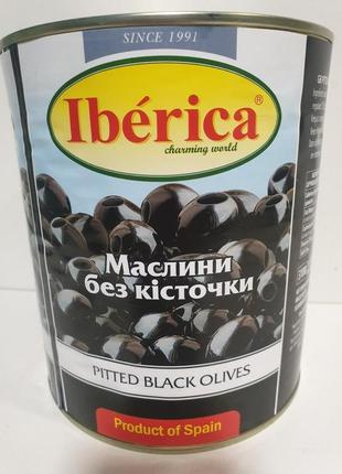 Маслины iberica  черные без косточки 3 кг
