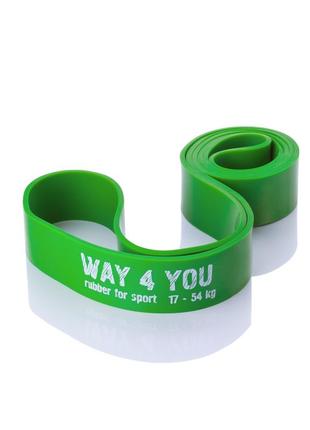 Резина для тренировок way4you "зеленая" (17-54 кг) (w40005)2 фото