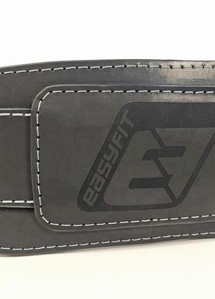 Пояс атлетический easyfit training belt (черный) xs