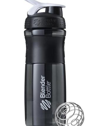 Шейкер спортивний (пляшка) blenderbottle sportmixer flip 28oz/820ml black/white