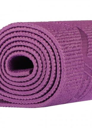 Коврик (мат) для йоги та фітнесу sportvida pvc 6 мм sv-hk0052 violet9 фото