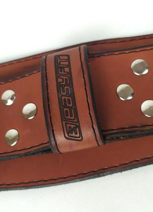 Пояс атлетичний easyfit training belt (коричневий) 3xl3 фото