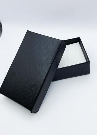 Коробочка для украшений под набор черная1 фото