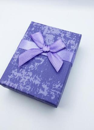 Коробочка для украшений под набор фиолетовая3 фото