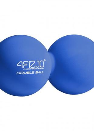 Масажний м'яч подвійний 4fizjo lacrosse double ball 6.5 x 13.5 см 4fj0323 blue1 фото