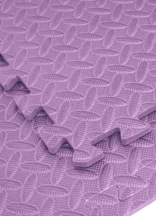 Мат-пазл (ластівчин хвіст) cornix mat puzzle eva 120 x 120 x 1 cм xr-0232 purple2 фото