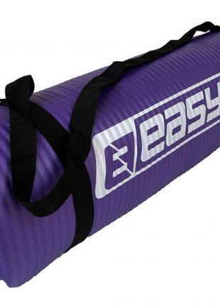 Коврик для фитнеса и йоги easyfit nbr 10 мм фиолетовый2 фото