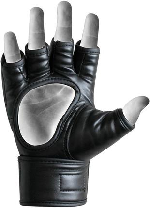 Перчатки мма rdx rex leather black xl 2
