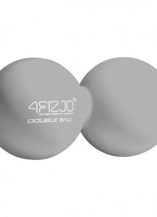 Масажний м'яч подвійний 4fizjo lacrosse double ball 6.5 x 13.5 см 4fj0324 grey1 фото