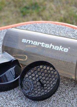 Шейкер спортивний smartshake lite 1000ml glossy-black10 фото