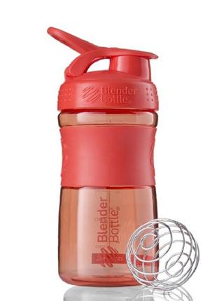 Шейкер спортивний (пляшка) blenderbottle sportmixer flip 20oz/590ml coral3 фото