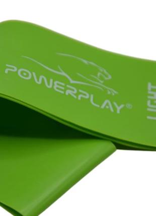 Резинка для фітнесу powerplay 4114 mini power band 0.8мм. light зелена (5-8кг)4 фото