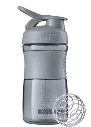 Шейкер спортивний (пляшка) blenderbottle sportmixer flip 20oz/590ml grey