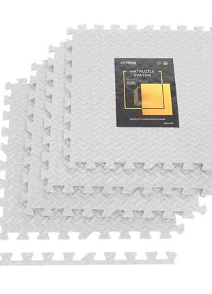 Мат-пазл (ластівчин хвіст) cornix mat puzzle eva 120 x 120 x 1 cм xr-0233 white