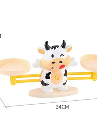 Детская обучающая игра математические весы удержи баланс корова n-113003 фото