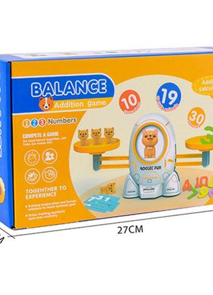 Детская обучающая игра математические весы удержи баланс кот n-113034 фото
