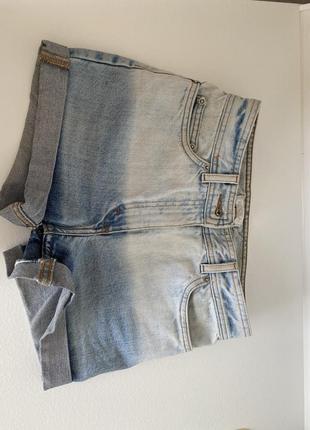 Шорты градиент джинсовые короткие шорты франция1 фото