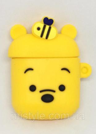 Силиконовый чехол airpods 1 / 2 silicone case винни-пух