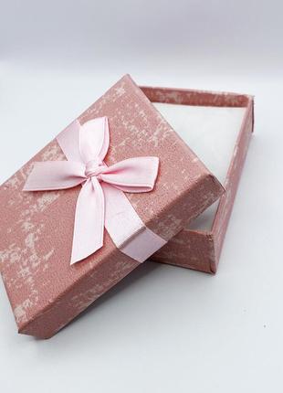 Коробочка для украшений под набор розовая