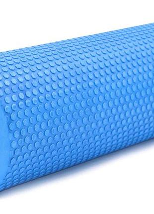 Массажный ролик ef-2024 easyfit foam roller 30 см синий