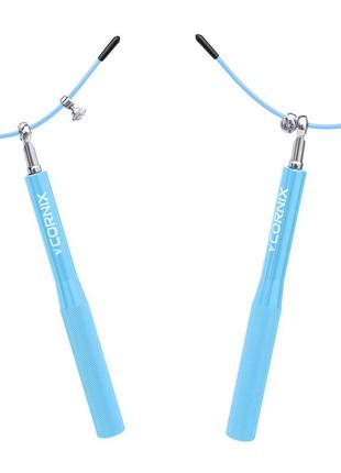 Скакалка швидкісна для кросфіту cornix speed rope xr-0153 sky blue2 фото