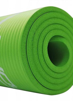 Килимок (мат) спортивний sportvida nbr 180 x 60 x 1.5 см для йоги та фітнесу sv-hk0250 green7 фото