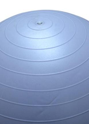 М'яч для фітнесу (фітбол) напівмасажний powerplay 4003 ø75 cm gymball sky blue + помпа4 фото