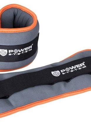 Обважнювачі-манжети для ніг та рук power system ps-4046 ankle weights (2шт.*1 kg) (пара)2 фото