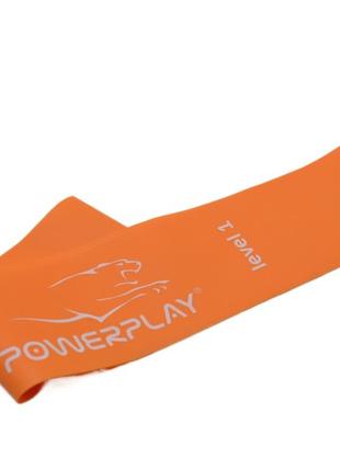 Резинка для фітнесу powerplay 4140 level 1 stretch band (1-5 кг.) помаранчева3 фото