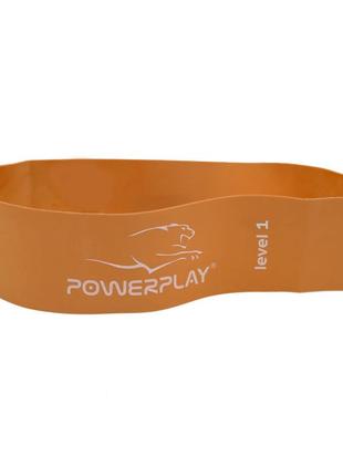 Резинка для фітнесу powerplay 4140 level 1 stretch band (1-5 кг.) помаранчева2 фото