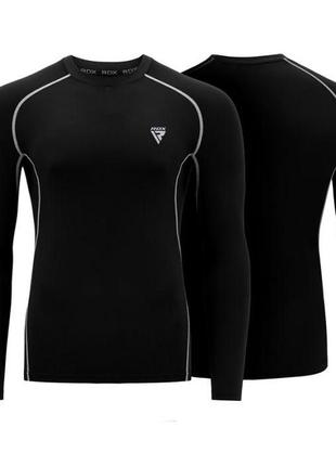 Рашгард с длинным рукавом rdx lycra black xl3 фото