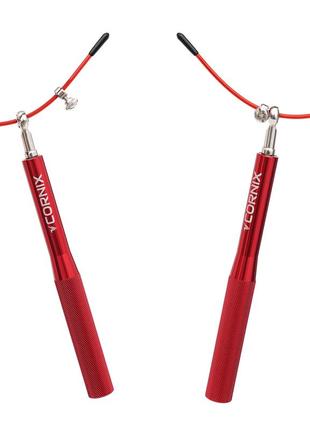 Скакалка швидкісна для кросфіту cornix speed rope xr-0158 red2 фото