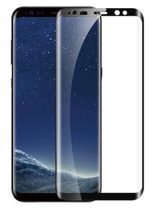 Защитное стекло fiji premium для samsung s9 (g960) закругленные края и полная проклейка черный