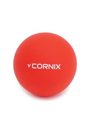 Масажний м'яч cornix lacrosse ball 6.3 см xr-0117 red