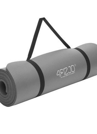 Килимок (мат) спортивний 4fizjo nbr 180 x 60 x 1.5 см для йоги та фітнесу 4fj0144 grey3 фото