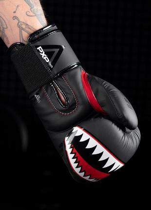 Боксерські рукавиці phantom fight squad schwarz black 10 унцій (капа в подарунок)3 фото