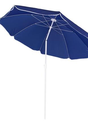 Пляжна парасоля springos 180 см з регульованою висотою та нахилом bu00225 фото
